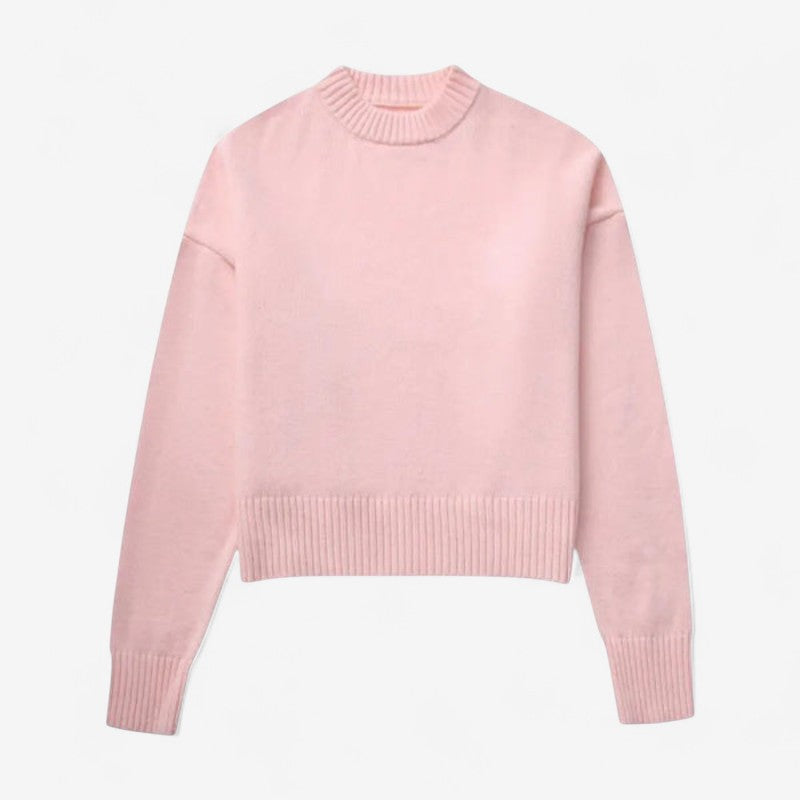 Pull Femme Tricoté Col Rond Doux - PanierRoyale