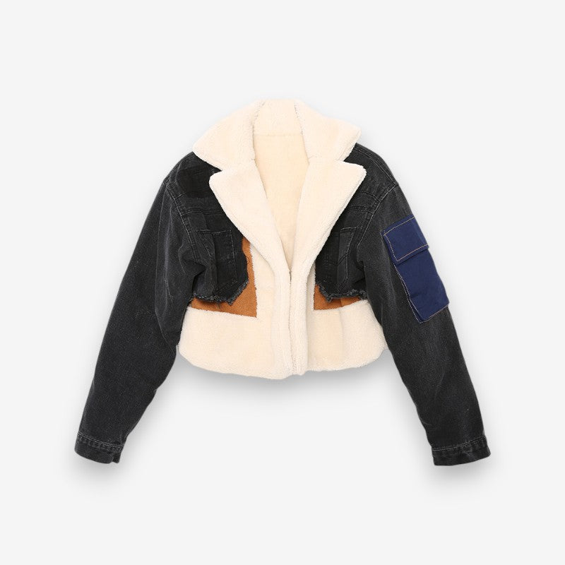Veste Jean Dénim Manches Longues Casual