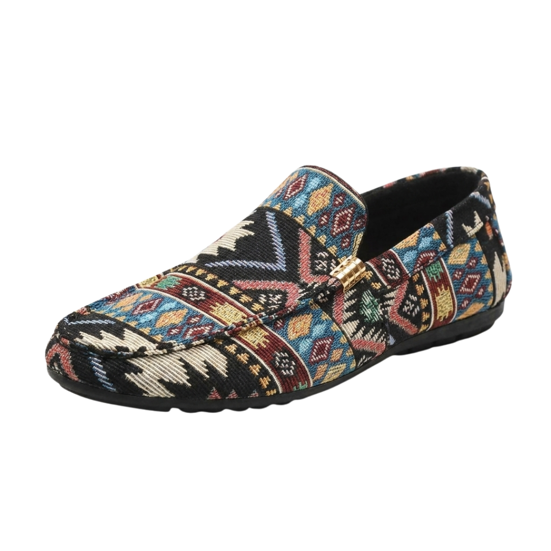 Mocassins Homme Confortables Motif Ethnique