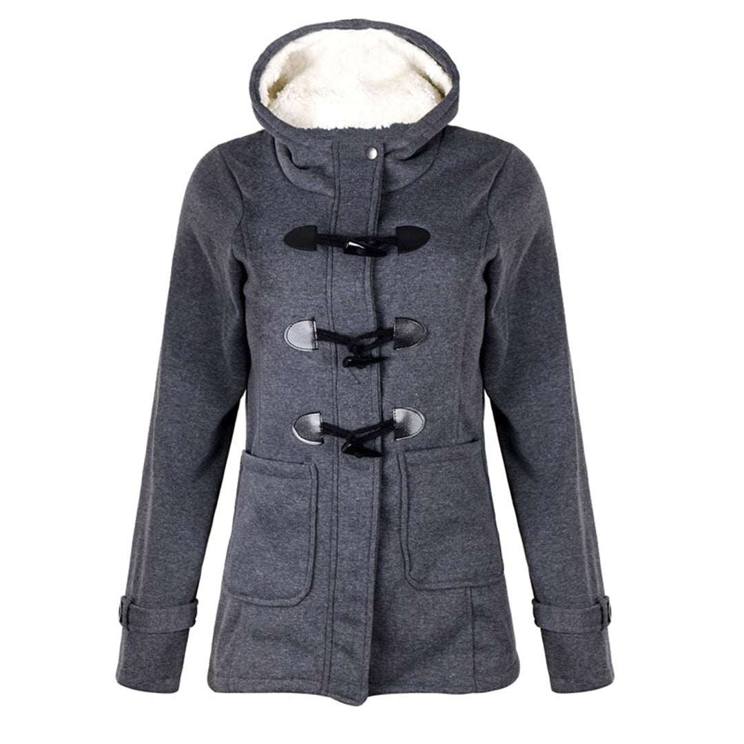 Manteau Femme Long Capuche Poches Élégant Hiver