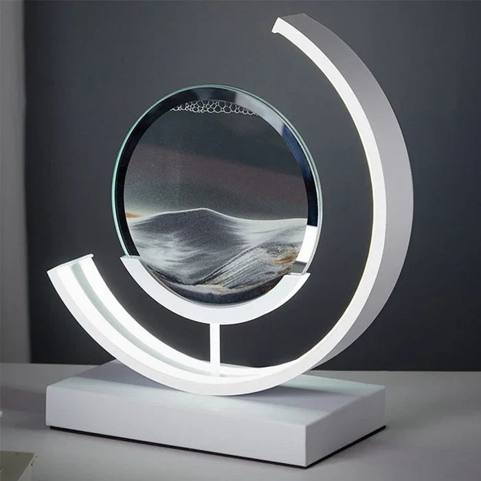 SandAura™ – lampe de table design relaxante à sable mouvant 360°