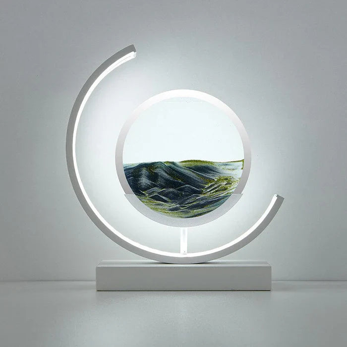 SandAura™ – lampe de table design relaxante à sable mouvant 360°