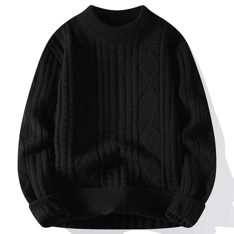 Pull Homme Luxe à Carreaux Diamant