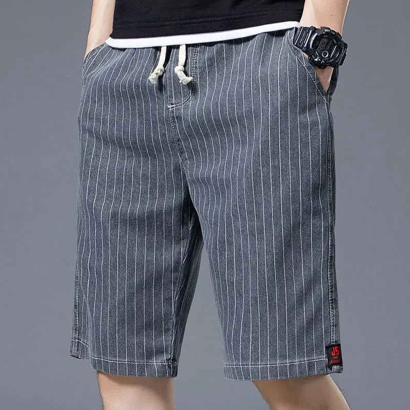 Short décontracté rayé pour homme casual