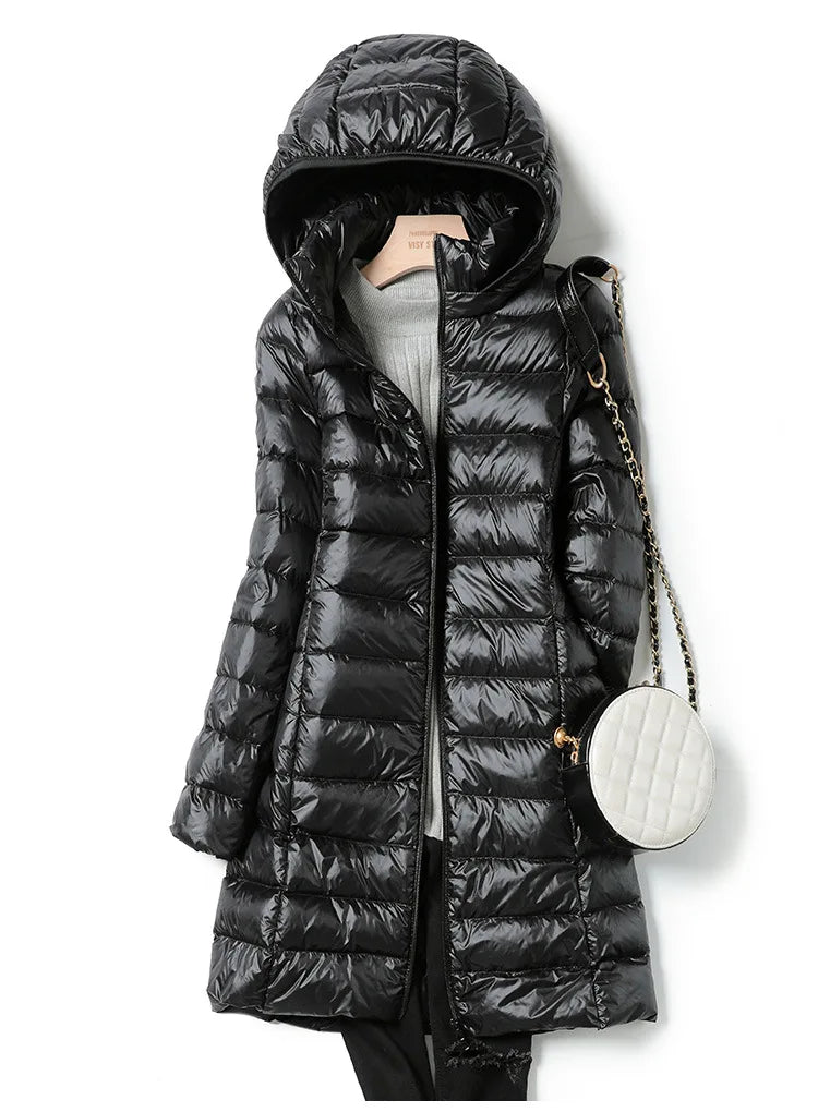 Doudoune Femme Hiver À Capuche Détachable