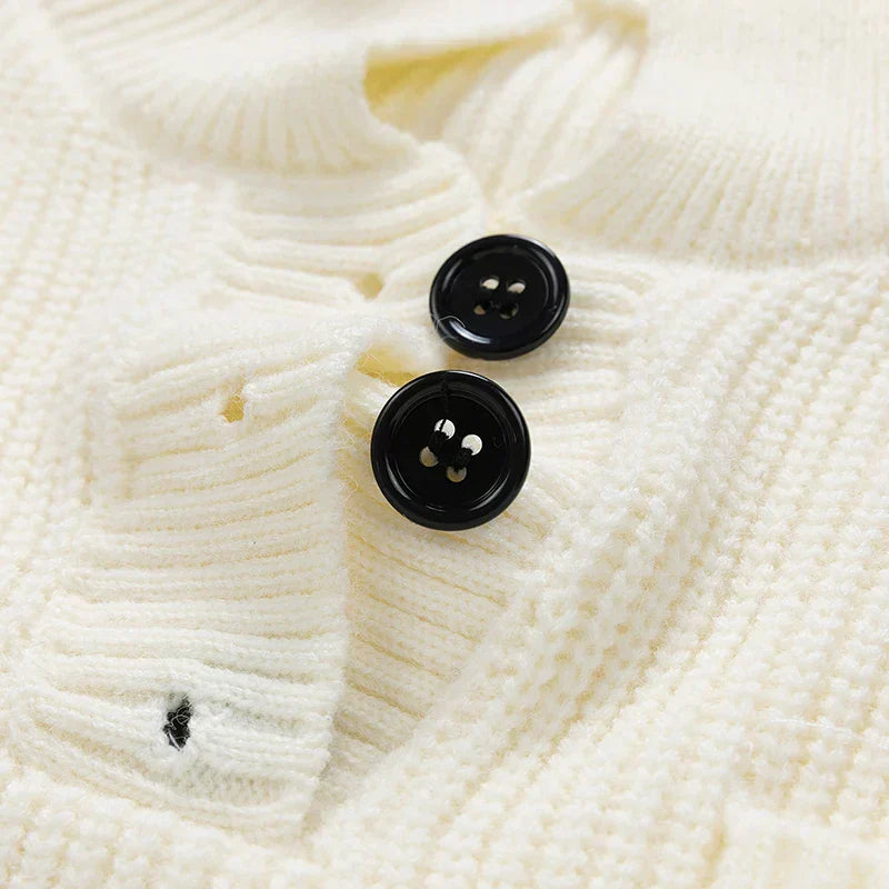 Pull Homme Hiver en Laine avec Boutons