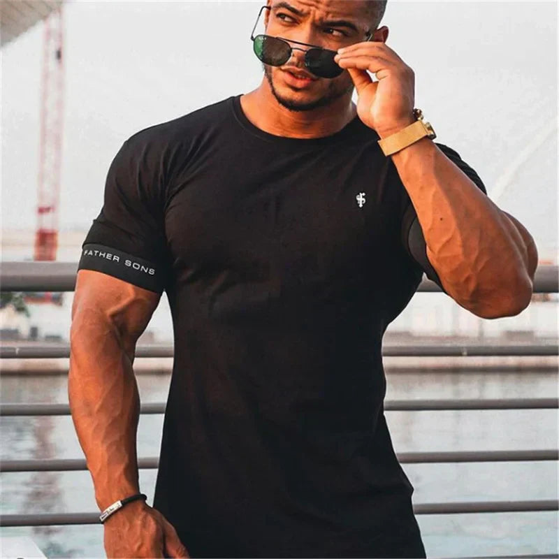 T-shirt Homme Col Rond Coton Été