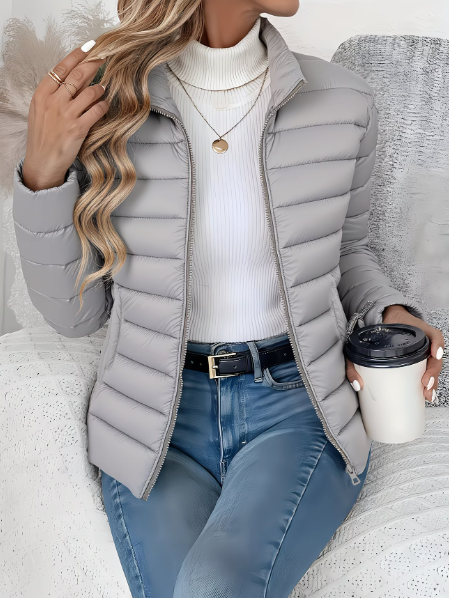 Veste Femme Matelassée Légère Coupe Printanière