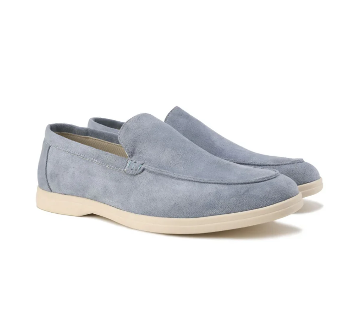 Mocassins Homme Mariage en Cuir Noir Élégant