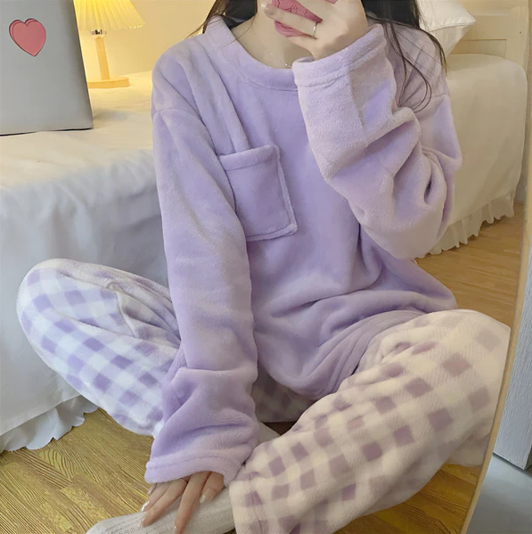 Pyjama Femme Confort et Doux pour Maison