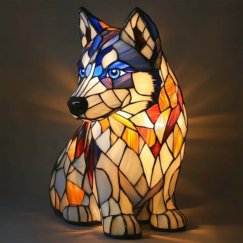 Lampe Décorative Design Original en Verre Glacier Style Husky - PanierRoyale