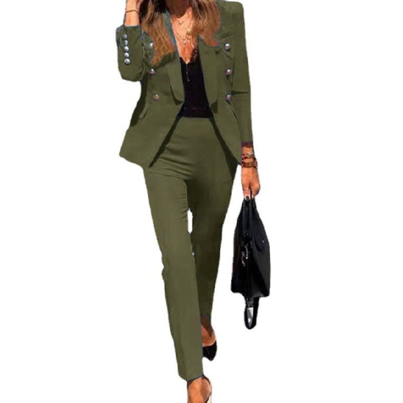 Costume Femme 2 Pièces Élégant et Chic