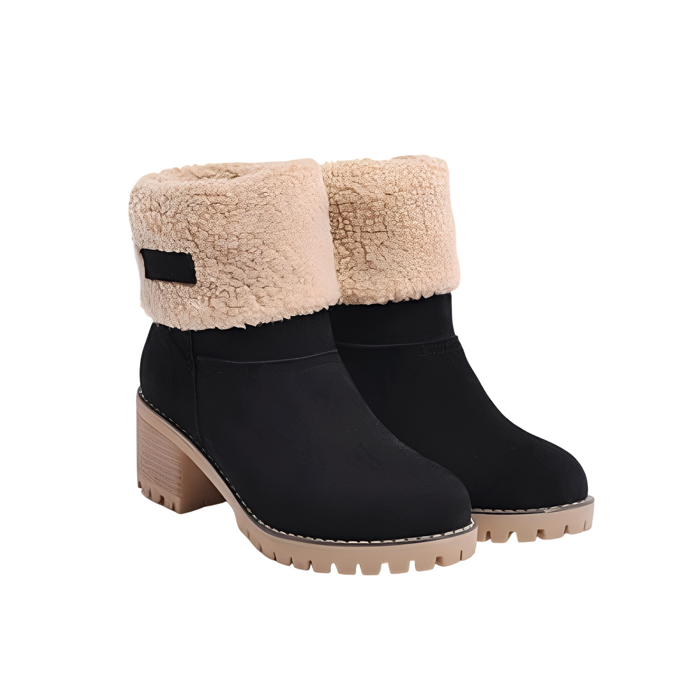 Bottes Femme Hiver Chaudes et Imperméables avec Semelle Antidérapante