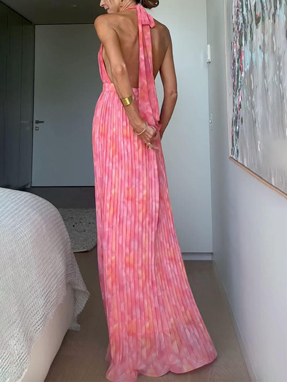 Serenelya™ – Robe Longue de Soirée Dos Nu Élégante et Chic