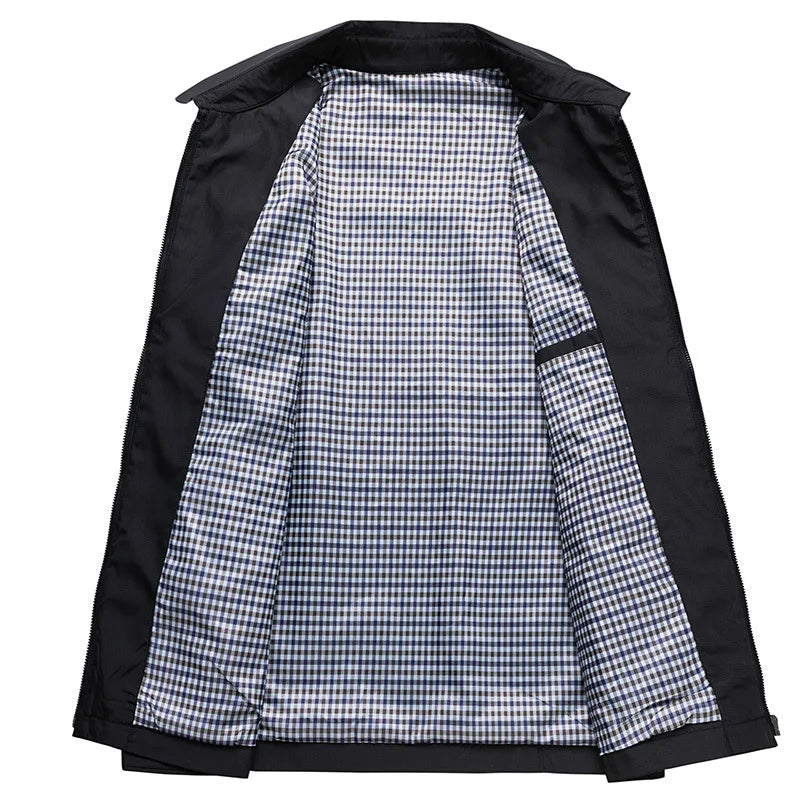Veste Imperméable Homme Noir Étanche