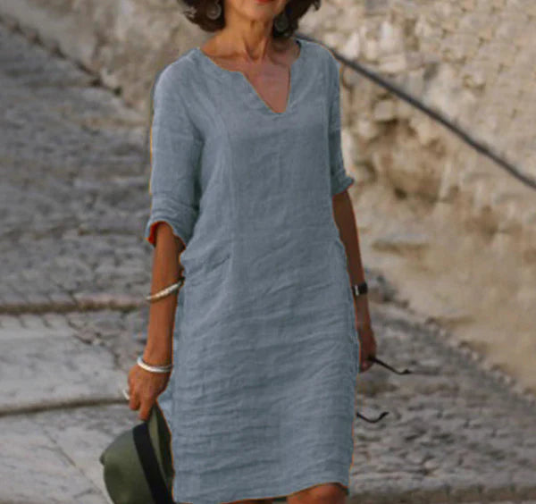 Silkova™ – Robe d’été Femme Chic, Respirant Légère Et Élégante