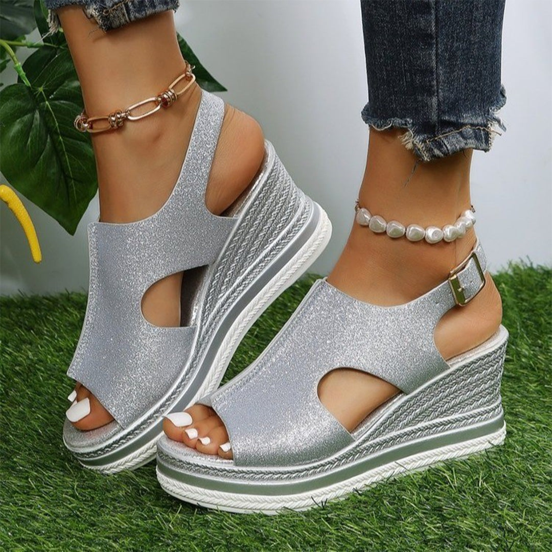 Lacey™ – Sandales Compensées Femme Élégantes avec Confort Optimal-4