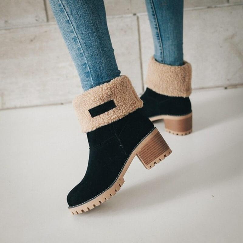 SnowLuxe™ – Bottes de neige chaudes en fourrure d’hiver