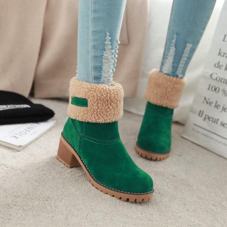 SnowLuxe™ – Bottes de neige chaudes en fourrure d’hiver