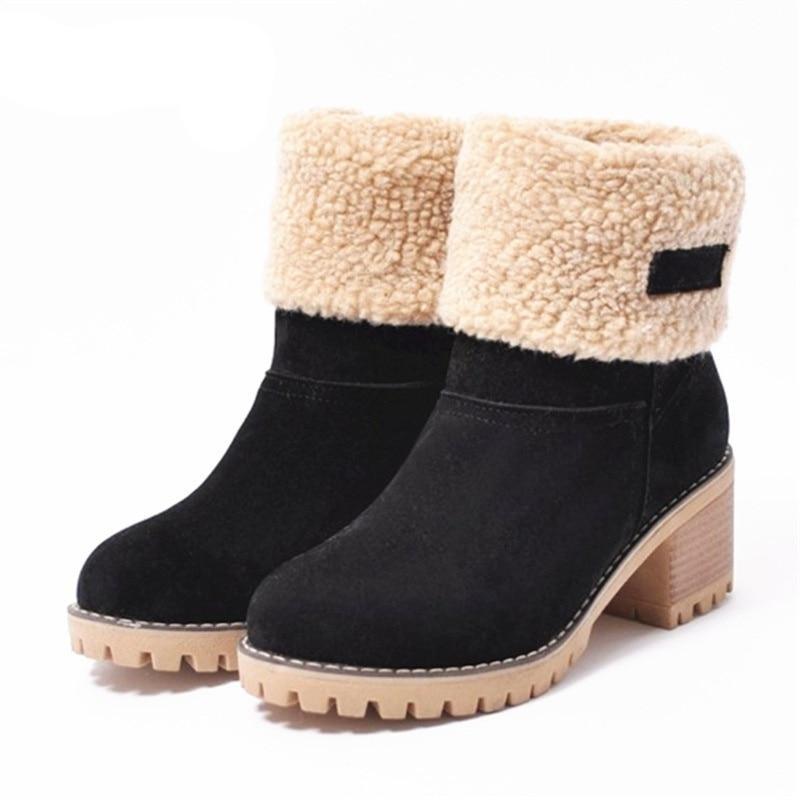 SnowLuxe™ – Bottes de neige chaudes en fourrure d’hiver