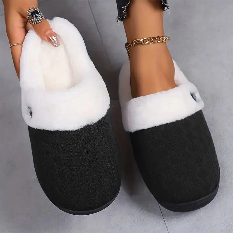 SnugLuxe - Pantoufles doublées en peluche
