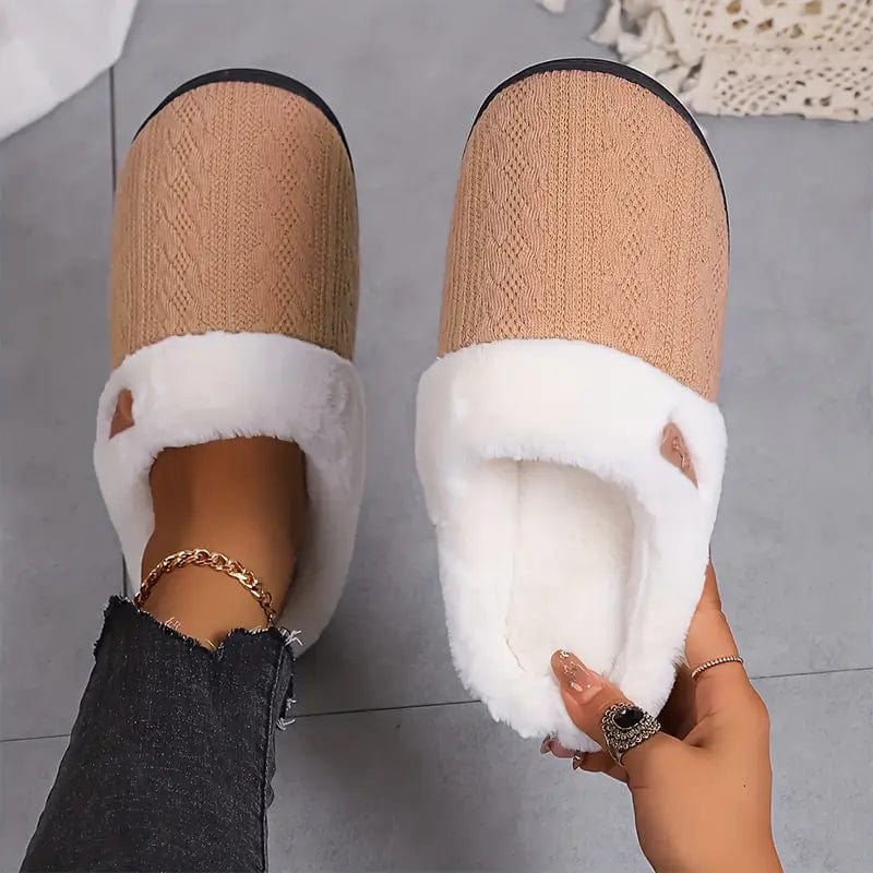 SnugLuxe - Pantoufles doublées en peluche