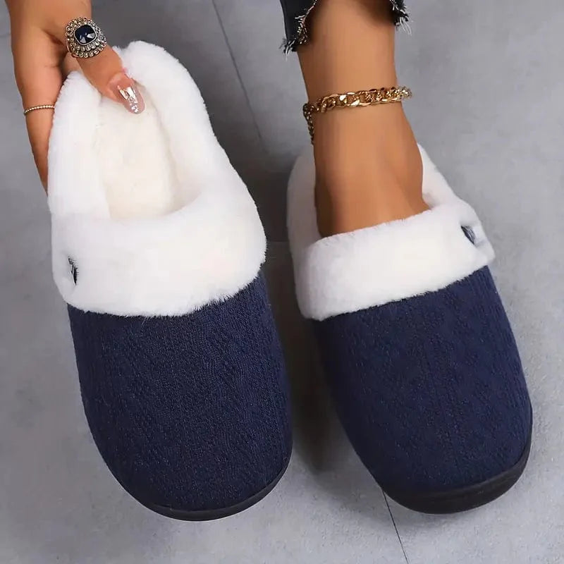 SnugLuxe - Pantoufles doublées en peluche