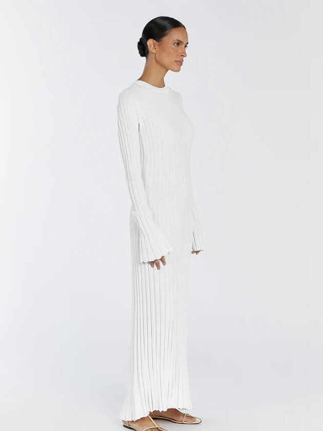 Robe Noire Grande Taille à Manches Longues