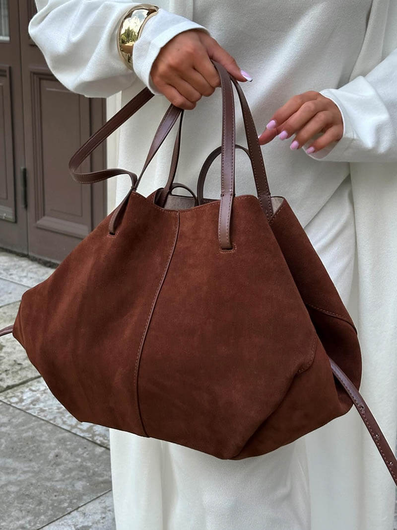 Sac à Main Grand Modèle en Cuir Souple pour Femme