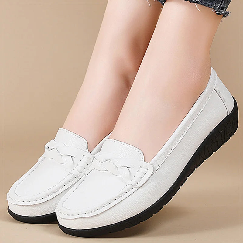 SoftStep™ – Mocassins Femmes Loafers Cuir Confortables et Élégantes
