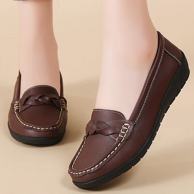 SoftStep™ – Mocassins Femmes Loafers Cuir Confortables et Élégantes