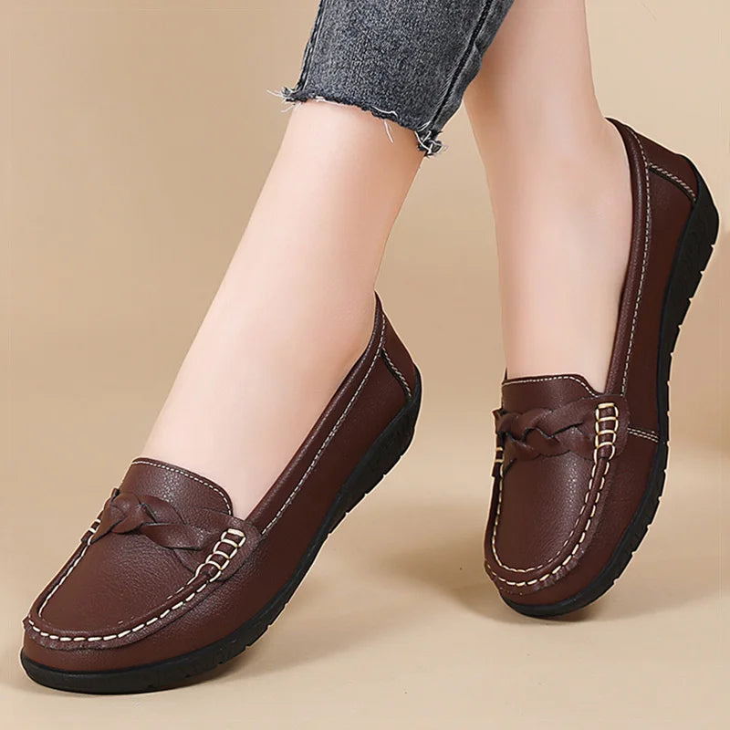 SoftStep™ – Mocassins Femmes Loafers Cuir Confortables et Élégantes