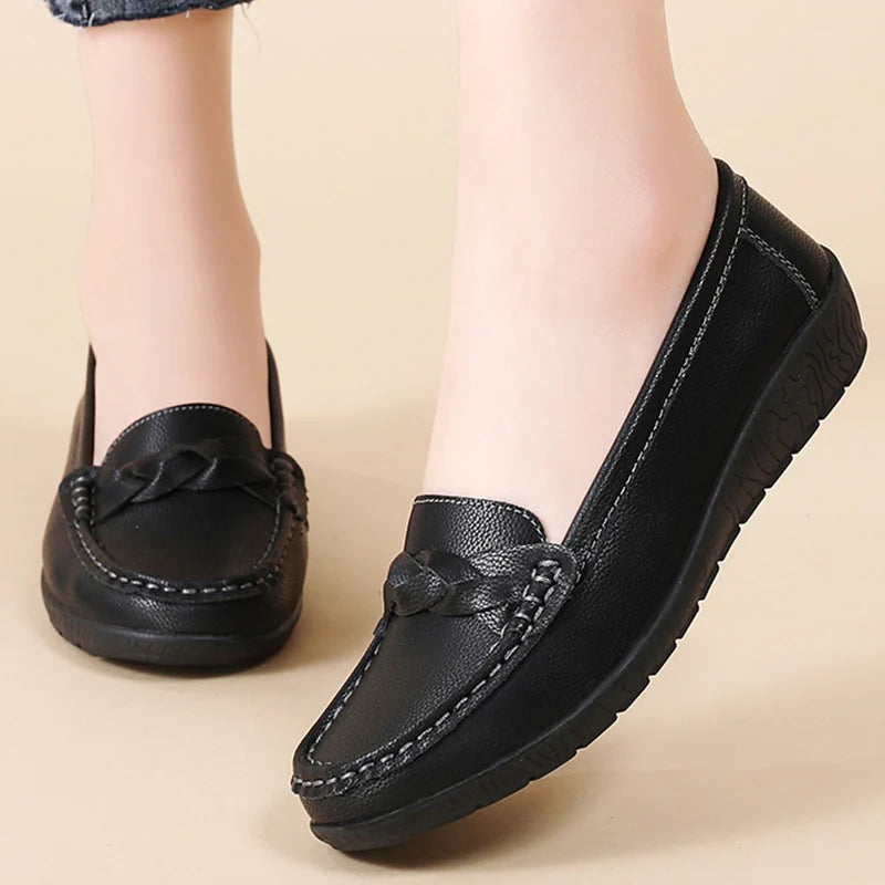 SoftStep™ – Mocassins Femmes Loafers Cuir Confortables et Élégantes