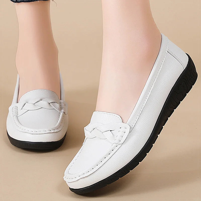 SoftStep™ – Mocassins Femmes Loafers Cuir Confortables et Élégantes