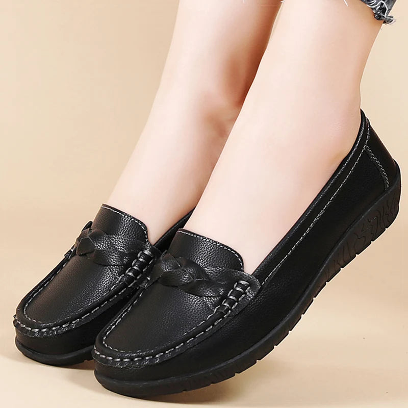 SoftStep™ – Mocassins Femmes Loafers Cuir Confortables et Élégantes