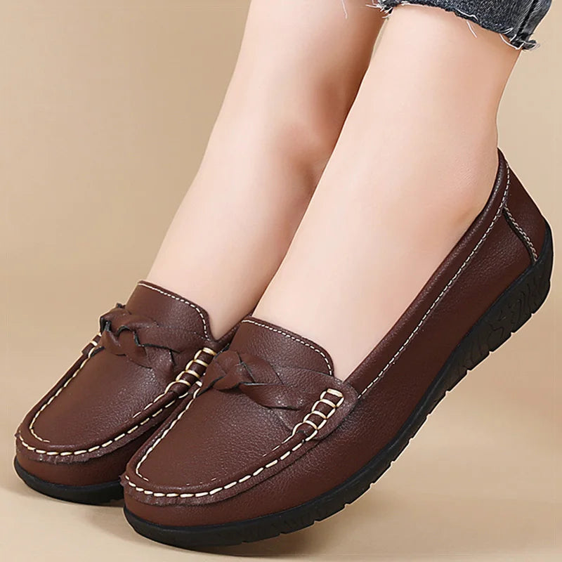 SoftStep™ – Mocassins Femmes Loafers Cuir Confortables et Élégantes