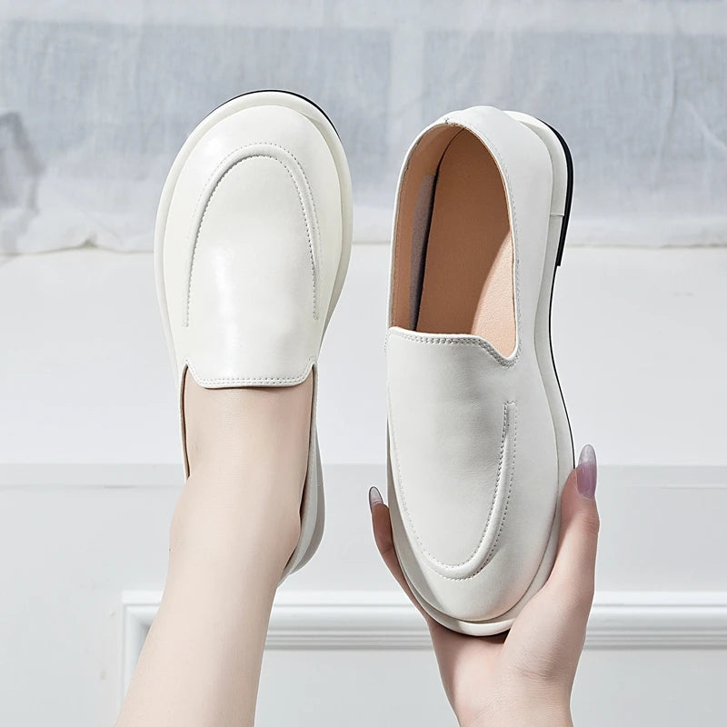 SoftWalk™ – Mocassin Femmes Slip-On Cuir Souple Confort Élégant
