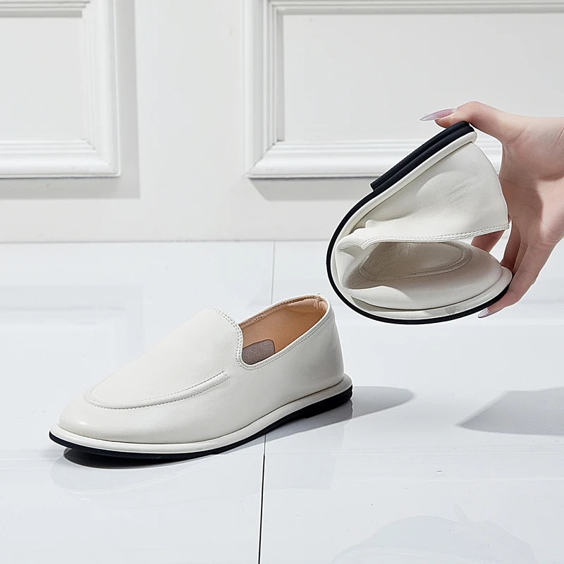 SoftWalk™ – Mocassin Femmes Slip-On Cuir Souple Confort Élégant