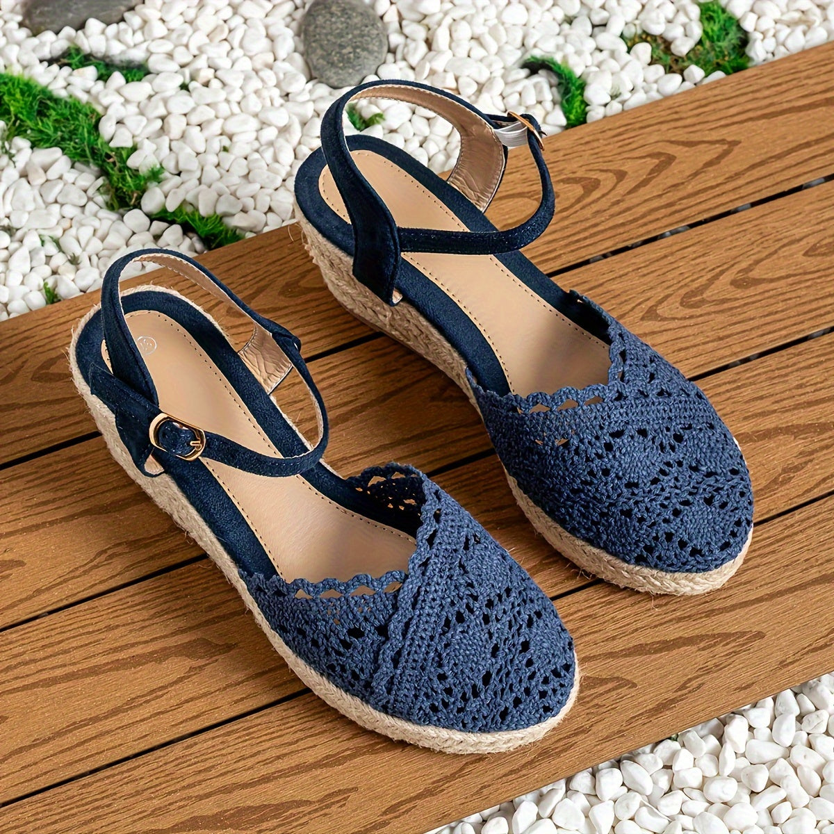 Solarae™ – Sandales Compensées Femme Chic et Confortable à Bout Fermé Été