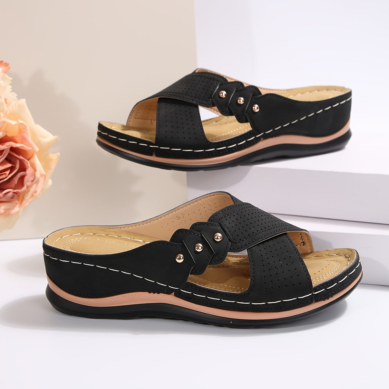 SoleaComfort™ – Sandales Femme Plates Ultra-Confortables
