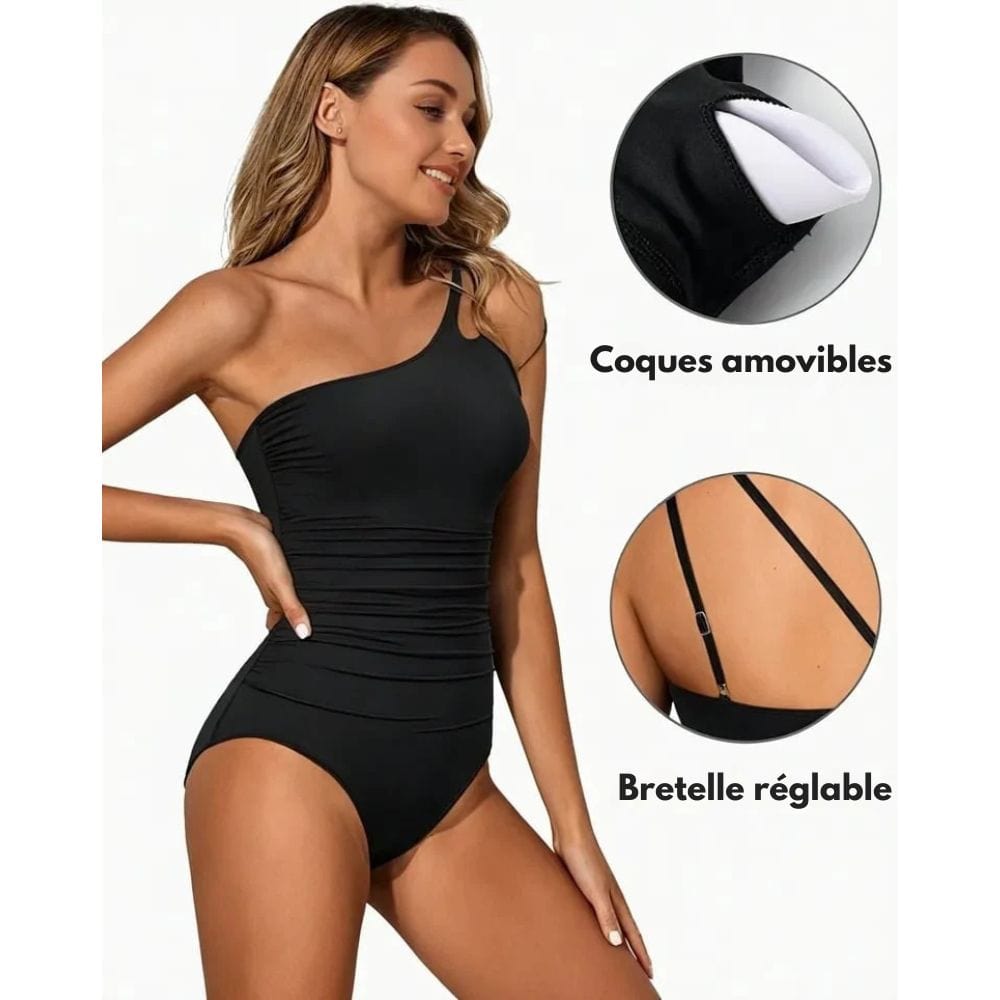 Solendria™ – Maillot de bain Femme Sculptant Asymétrique & Confort