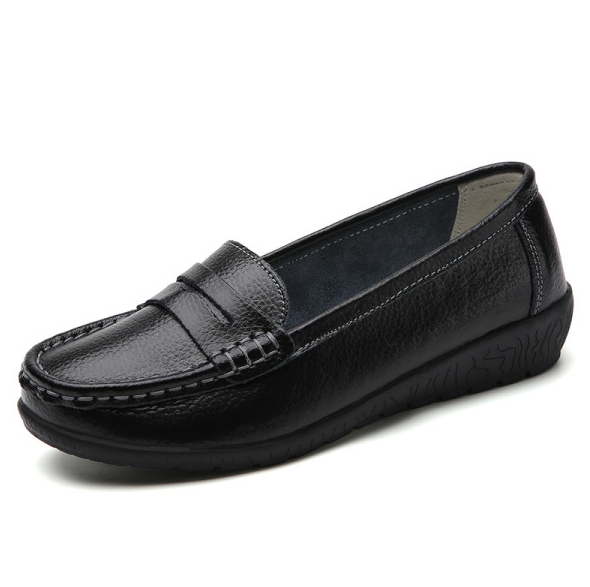 Solendy™ – Mocassin Femme Cuir Très Souple et Confortable à Enfiler Été