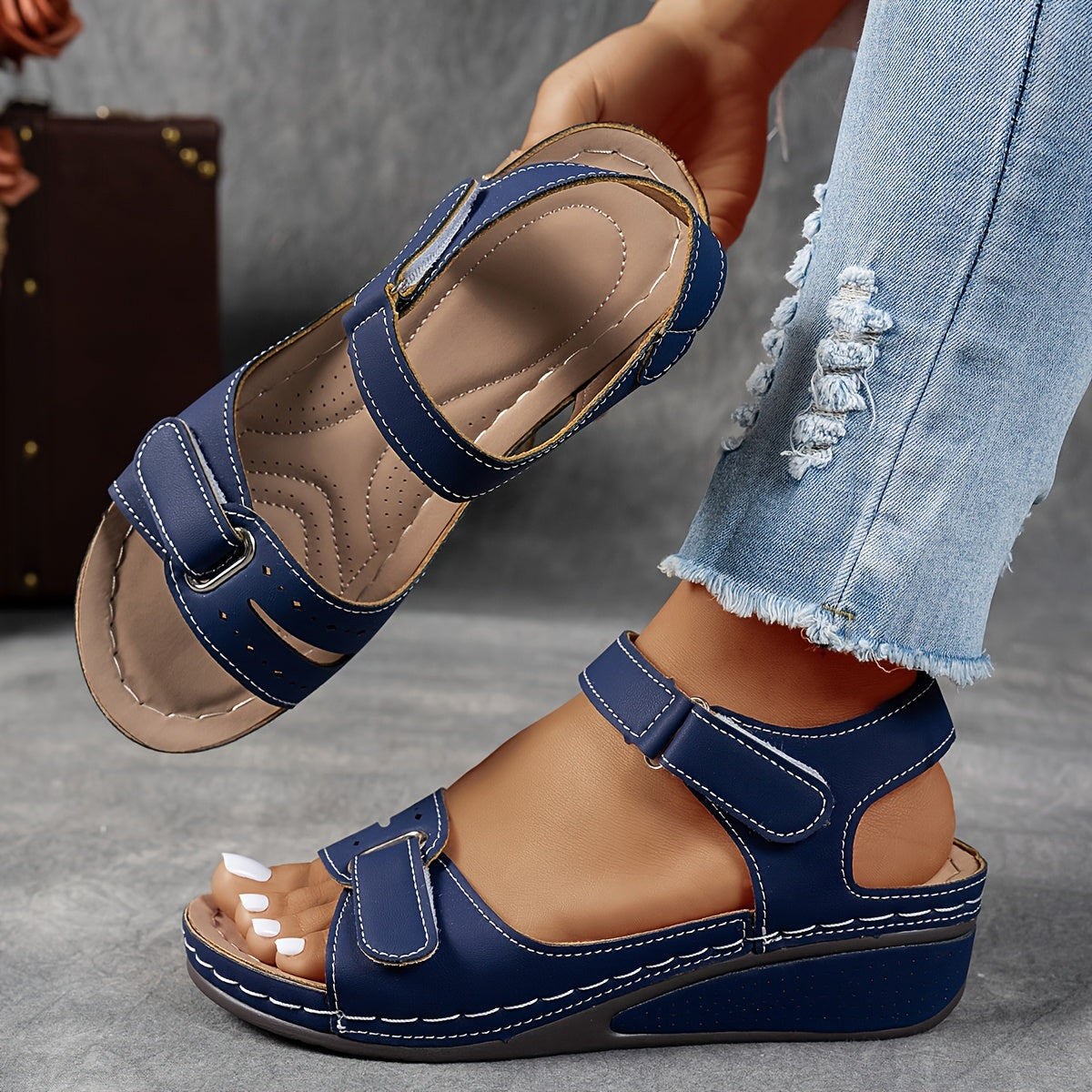 Solevia™ – Sandales Femmes Confortables à Plateforme et Lanières Respirantes Été