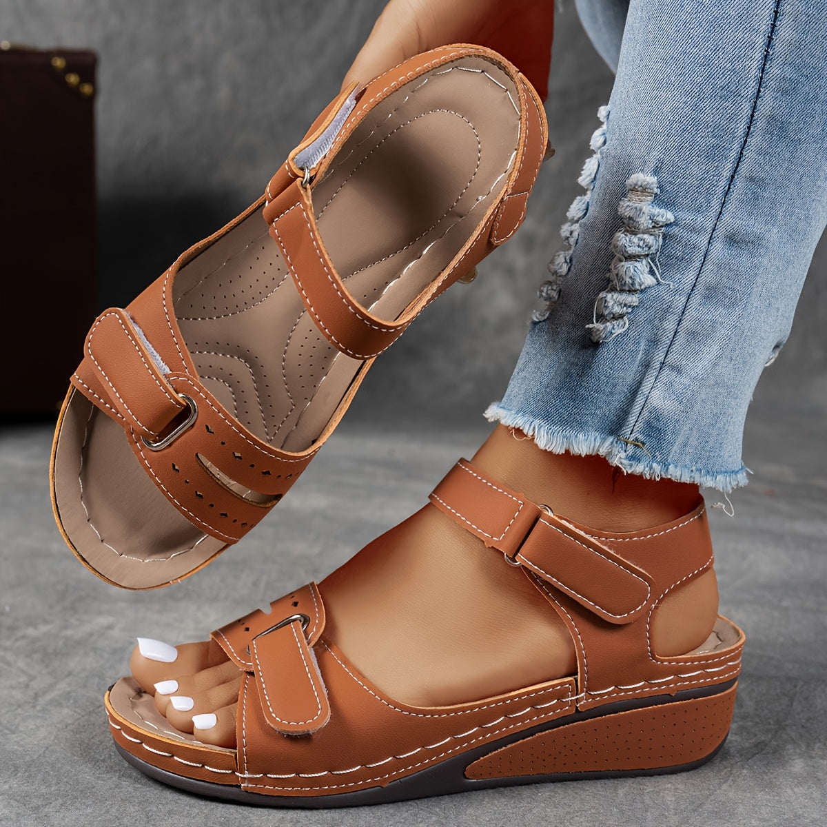 Solevia™ – Sandales Femmes Confortables à Plateforme et Lanières Respirantes Été