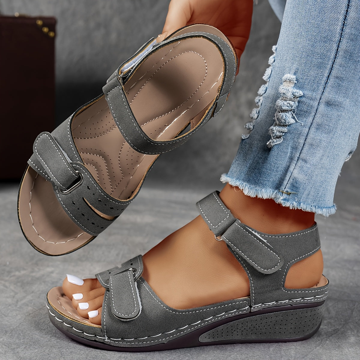 Solevia™ – Sandales Femmes Confortables à Plateforme et Lanières Respirantes Été