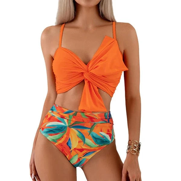 Solhya™ – Maillot de Bain Femme 2 Pièces Taille Haute Sculptant