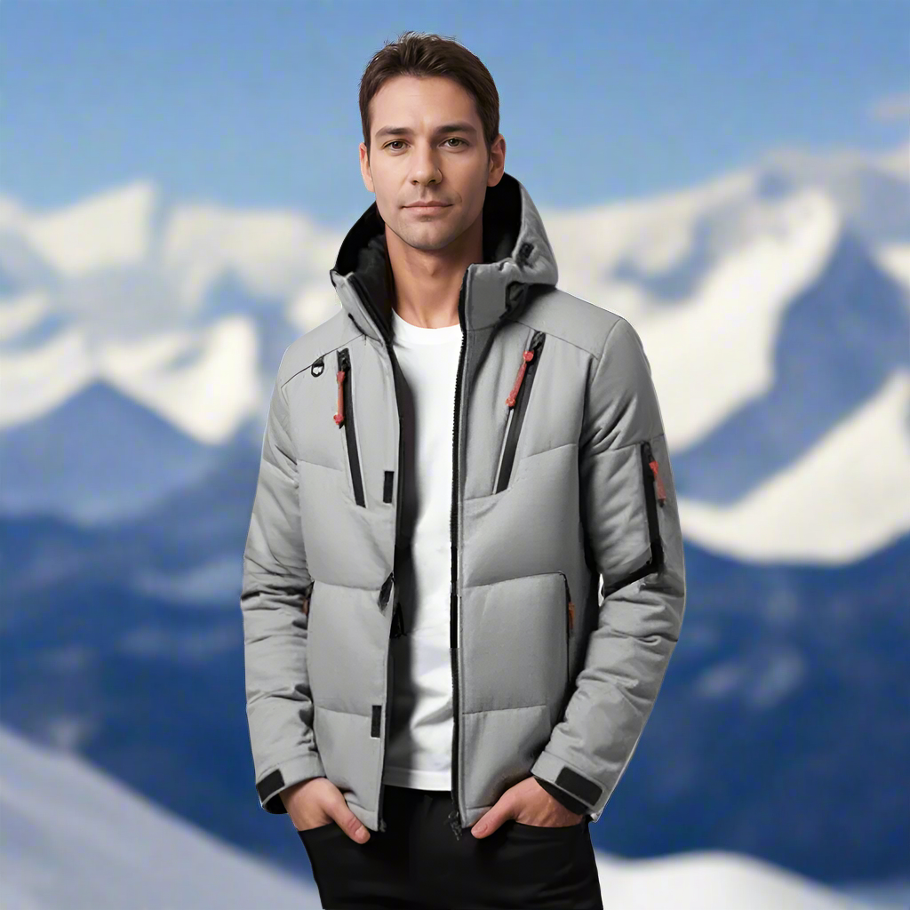 StormShield™ – Doudoune Coupe-Vent à Capuche pour Homme