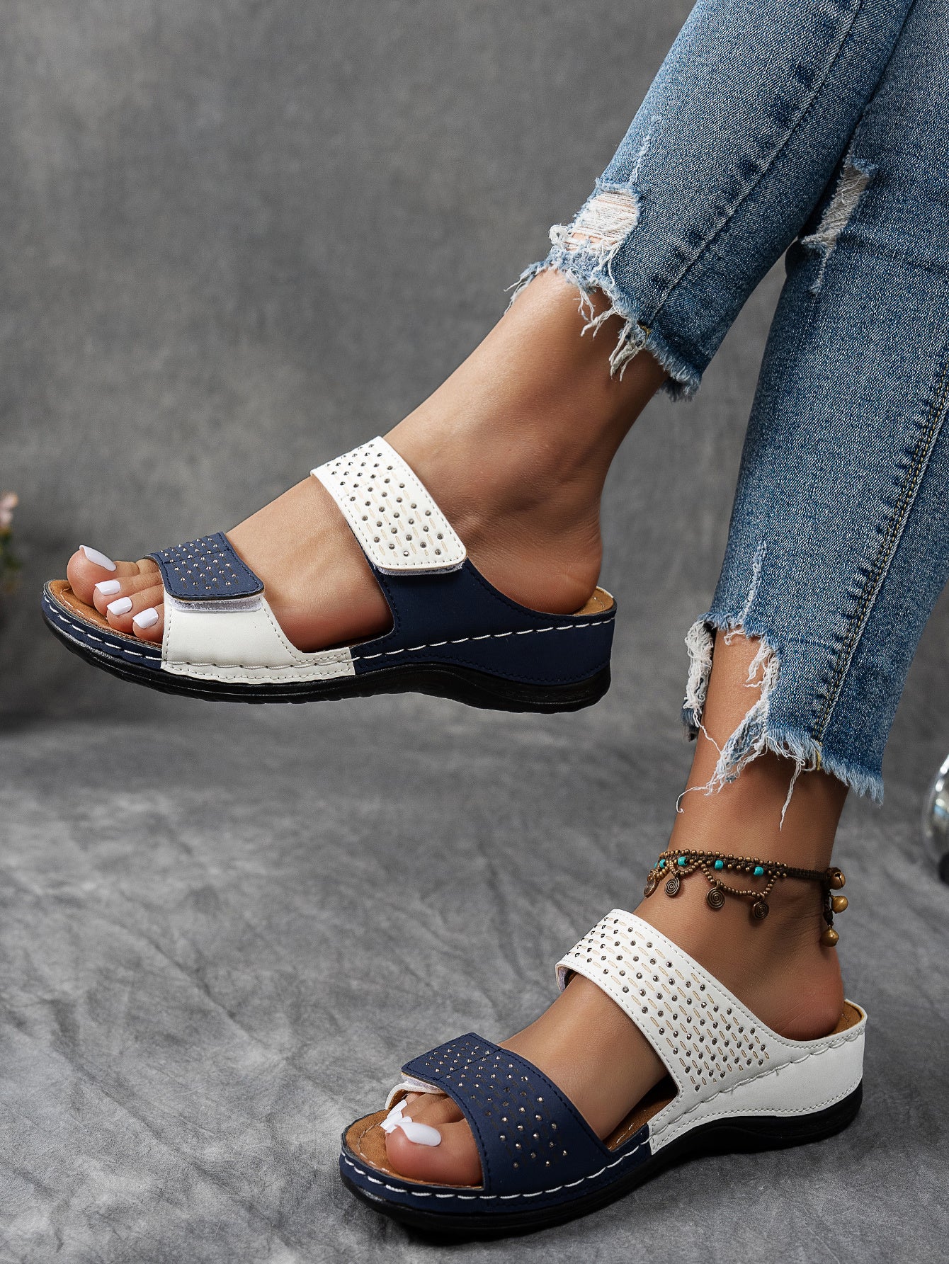 Stralina™ – Sandales Femmes Confortables à Strass Antidérapant