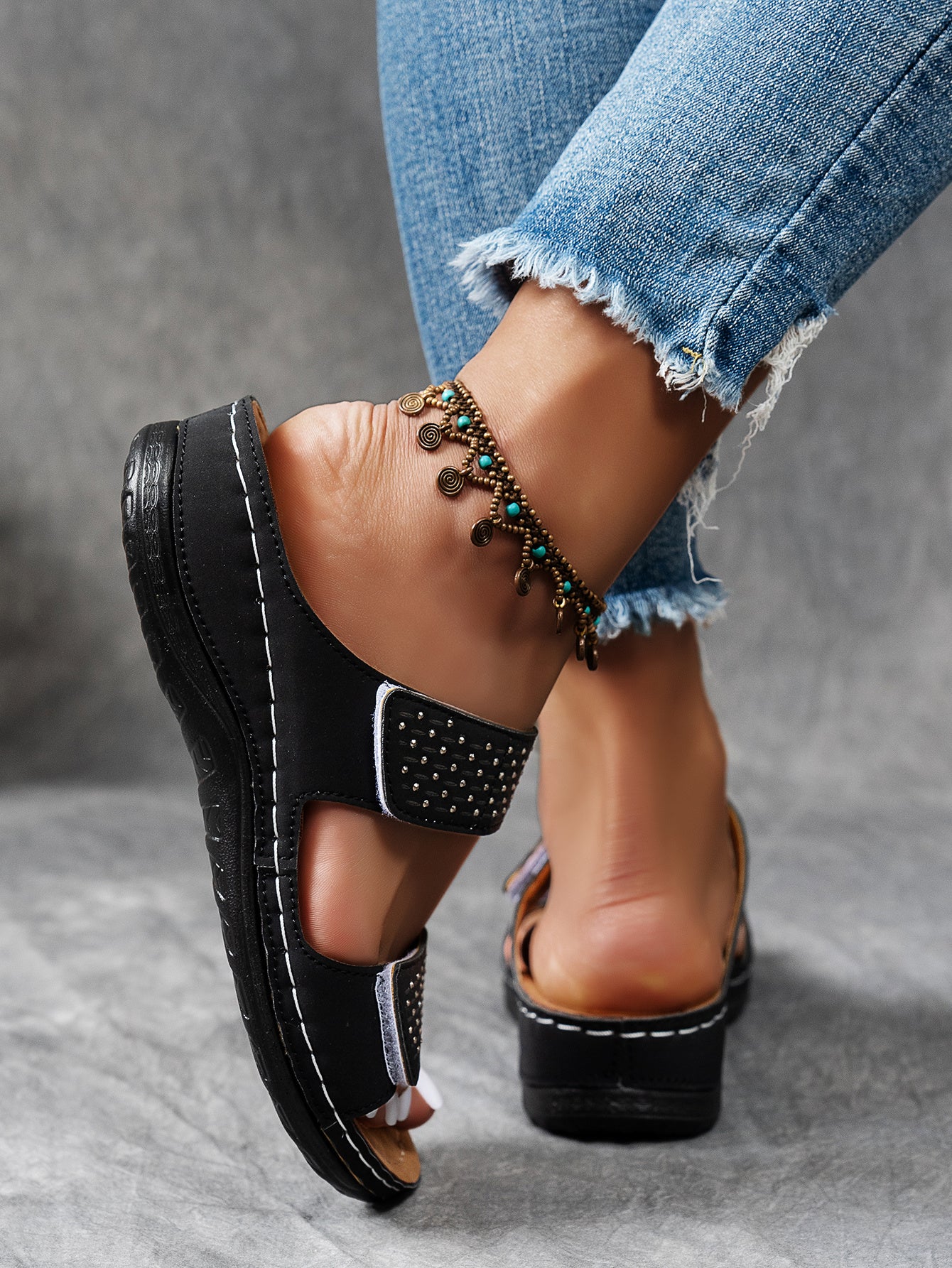 Stralina™ – Sandales Femmes Confortables à Strass Antidérapant