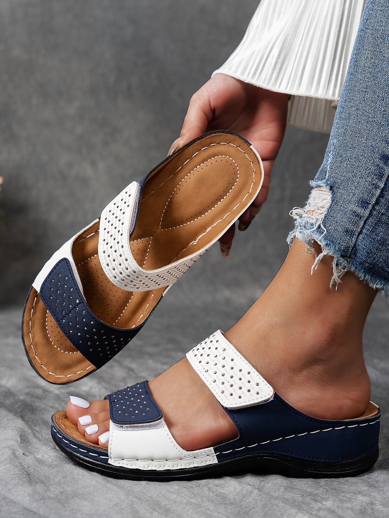 Stralina™ – Sandales Femmes Confortables à Strass Antidérapant